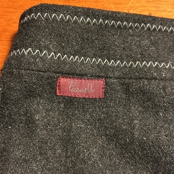 Purnell Blanket Stitch Wool Wrap Skirt with Zipper size 10/30 - Picture 5 of 9